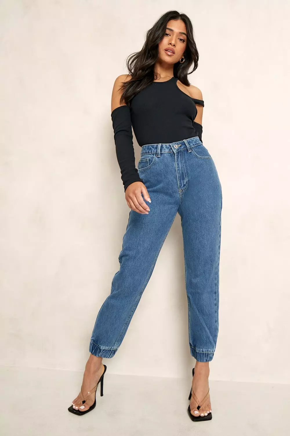 Petite clearance denim joggers